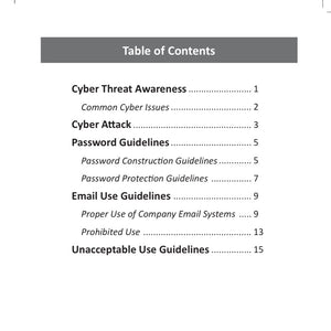 Cyber Security Policy and Procedures